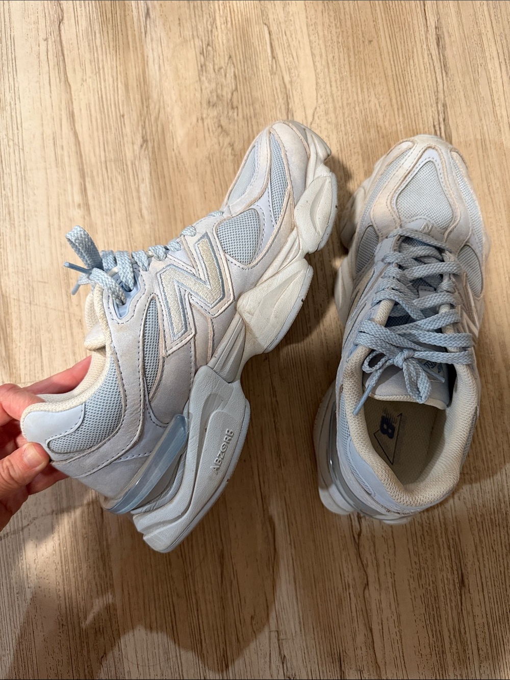 New Balance Women's Pale Blue Athletic Sneakers with White Accents - Picture 3 of 6